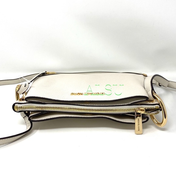 Michael Kors Nicole LG Triple Crossbody Le Vanilla - Picture 6 of 12